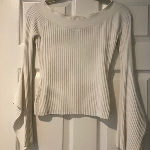 BCBG Off shoulder sweater